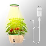 Asfasfq - lampe pour plantes d'intrieur avec pot, jouet pour pot de fleurs pour enfants, spectre 3 couleurs, ...