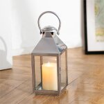 Asfasfq - lanterne bougie exterieur argent - 28cm métal lanternes outdoor funéraire cimetière bougie ... Asfasfq - lanterne bougie exterieur argent - 28cm métal lanternes outdoor funéraire cimetière bougie ...