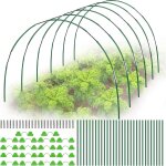 Asfasfq - lylidia 30pcs arceau pour serre tunnel 40cm kit de maison de cerceau de jardin en fibre de ...