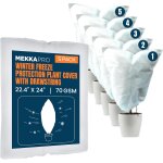 Asfasfq - mekkapro - housses de protection contre le froid avec cordon pour plantes (lot de 5) - housse ...