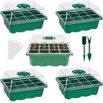 Asfasfq - mini serre pour plantes, 5 pièces bac à semis pépinière plateaux de démarrage de plantes avec ... Asfasfq - mini serre pour plantes, 5 pièces bac à semis pépinière plateaux de démarrage de plantes avec ...