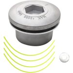 Asfasfq - mtanlo aluminium fils tte coupe - bordure, tondeuse d'herbe tte faucheuse, tete de coupe ...