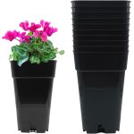 Asfasfq - murgiplast pots carrs en plastique pour la culture en intrieur, vases de plantation de graines ...
