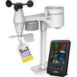 Asfasfq - national geographic station mto couleur sans fil avec capteur extrieur 5 en 1 de temprature ...