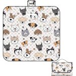 Asfasfq - natte de plage ¿ grande couverture 150x200 cm ¿ nappe pique nique impermable ¿ lavable, ...