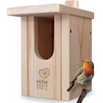 Asfasfq - nichoir oiseaux exterieur pour rouge - gorge & co. - nichoir rouge gorge en bois massif, nid ... Asfasfq - nichoir oiseaux exterieur pour rouge - gorge & co. - nichoir rouge gorge en bois massif, nid ...