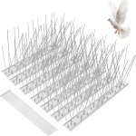 Asfasfq - offcup 1. 75m pic anti pigeon, 25cm x 7pcs pique en acier inoxydable anti - oiseaux pics anti ...