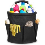 Asfasfq - panier de nettoyage avec poigne, grand organiseur de fournitures de nettoyage avec poignes ...