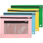 Asfasfq - patikil crayon pochette pour 3 anneaux classeur, 4 paquet oxford tissu maille fermeture classeur ...