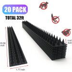 Asfasfq - pic anti pigeon, 20 pices 5 mtres anti pigeons pour balcon, anti oiseaux plastique pour pigeons ...