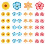 Asfasfq - pige  mouches  fleurs 40 pices, pige  mouches d'intrieur, pige  mouches collant de ...