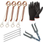 Asfasfq - piges a taupes x4, campagnols, rats taupier. anti taupe. accessoires contre les rongeurs de ...