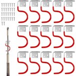 Asfasfq - porte outils de jardin, 15 pices outils de jardin avec revtement en caoutchouc, crochet porte ...