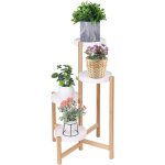 Asfasfq - porte plante en bambou, etagre plantes  4 niveaux escalier plantes sur pieds intrieur extrieur ...