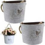 Asfasfq - pot de fleurs suspendu jardinires - demi - cercle galvanis vase mural pots intrieur et extrieur ...