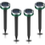 Asfasfq - professionnel rpulsifs solaires anti - taupes, 4 pices rpulsif contre les taupes, rpulsif ...