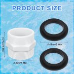 Asfasfq - raccord de tuyau de piscine compatible avec intex et coleman, 38 mm adaptateur tuyau piscine ... Asfasfq - raccord de tuyau de piscine compatible avec intex et coleman, 38 mm adaptateur tuyau piscine ...