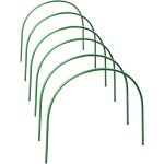 Asfasfq - redsa lot de 6 arceaux de serre en acier avec revtement en plastique antirouille pour serre ...