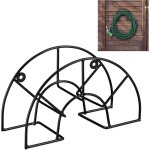 Asfasfq - relaxdays support tuyau darrosage, pour 45 m & 5 / 8 , enrouleur, dvidoir, acier, montage ...