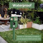 Asfasfq - rpulsif pour animaux  ultrasons, repulsif chat solaire, ultrason extrieur puissant et etanche ...