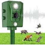 Asfasfq - repulsif chat solaire, rpulsif chat ultrason exterieur, 4 modes rglable, chargement usb, ...
