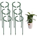 Asfasfq - rzmzby 12 anneau de support de plantes, tuteurs pour plantes, piquets verts demi - ronds support ... Asfasfq - rzmzby 12 anneau de support de plantes, tuteurs pour plantes, piquets verts demi - ronds support ...