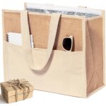 Asfasfq - sac isotherme en jute et coton intérieur en aluminium fermeture facile et poche frontale poignées ... Asfasfq - sac isotherme en jute et coton intérieur en aluminium fermeture facile et poche frontale poignées ...