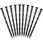 Asfasfq - savita 10 pices clous bordure de gazon, piquets d'ancrage de jardin en plastique clou de sol ...