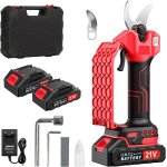 Asfasfq - secateur electrique sans fil 35mm, scateur de jardin avec 2 batteries et ecran lcd, lames ...