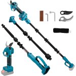 Asfasfq - scateur sans fil avec barre, scateur sans balais compatible avec batterie makita, ouverture ...