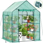 Asfasfq - serre de jardin serre tomates de jardin exterieur tente en plastique 3 niveaux avec 12 etagres ...