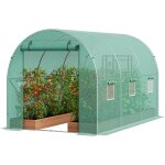 Asfasfq - serre tunnel jardin, 345x195x192 cm, tente abri plantes avec cadre en acier galvanis, couverture ...