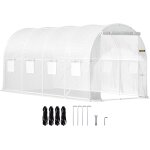 Asfasfq - serre tunnel jardin 4, 6x2, 1x2, 1 m tente abri plantes cadre en acier galvanis couverture ...