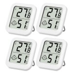Asfasfq - sobeau thermomtre intrieur, mini thermomtre hygromtre intrieur digital  haute prcision, ...