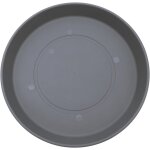 Asfasfq - soucoupe pour pot de fleurs en plastique, gris chaud, 35, 6 cm
