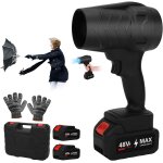 Asfasfq - souffleur electrique sans fil, souffleur  jet turbo avec 2 batteries 2000mah, vitesse 16000rpm, ...