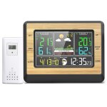 Asfasfq - station mto radio avec capteur extrieur, cran couleur numrique, horloge radio - pilote ...