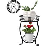 Asfasfq - support  2 tages de 45 cm de haut pour plantes d'intrieur et d'extrieur en mtal robuste ...