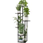 Asfasfq - support pour fleurs et plantes, tabouret à fleurs, haut, noir, en métal, avec 6 niveaux, étagère ... Asfasfq - support pour fleurs et plantes, tabouret à fleurs, haut, noir, en métal, avec 6 niveaux, étagère ...