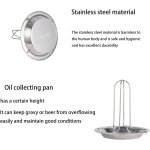 Asfasfq - support de poulet rti, support de rtissoire pliable, support de rtissoire en acier inoxydable, ...