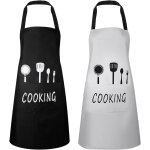 Asfasfq - tablier de cuisine, reglable avec 2 poche, unisexe chefs cuisine cadeau pour anniversaire mariage, ... Asfasfq - tablier de cuisine, reglable avec 2 poche, unisexe chefs cuisine cadeau pour anniversaire mariage, ...