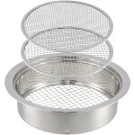 Asfasfq - tamis de jardin en acier inoxydable, tamis jardinage, tamis de terre 3 en 1 en acier avec 3 ...