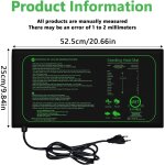 Asfasfq - tapis chauffant pour plantes, germination des semis et animaux domestiques, 21 w, avec thermostat, ...