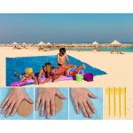 Asfasfq - tapis de plage anti sable, grand couverture de plage 200200 cm, natte de plage portable rsistant, ...
