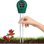 Asfasfq - testeur d'humidit du sol 3 en 1, humidit / lumire / ph, sans pile, outil de jardinage pour ...
