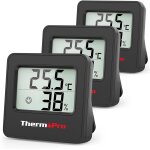 Asfasfq - thermopro tp157 - 3 hygromtre digital thermometre interieur, thermomtre chambre bb avec ...