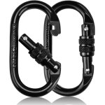 Asfasfq - tianlin mousqueton inox 25kn - 2 pices mousquetons tactiques 11 cm  vis pour hamac et camping ...