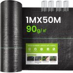 Asfasfq - toile de paillage 1x50m, 50â¿ - avec 20pcs de piquets, geotextile anti repousse 90g / m, fibre ... Asfasfq - toile de paillage 1x50m, 50â¿ - avec 20pcs de piquets, geotextile anti repousse 90g / m, fibre ...