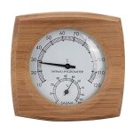 Asfasfq - topincn thermomtre / hygromtre en bois 2 en 1 pour salle  vapeur