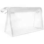 Asfasfq - trousse  crayons transparente pour examen, grande capacit, trousse  crayons en pvc avec ...